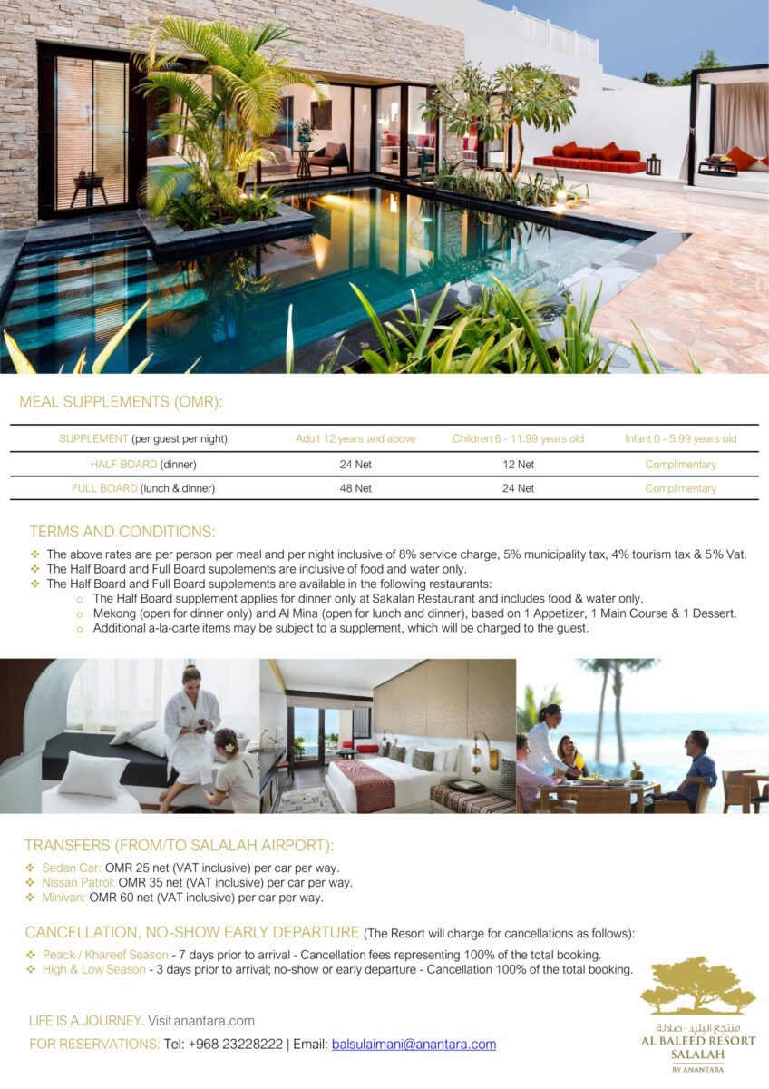 Al Baleed Resort Salalah by Anantara